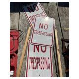 (3) Aluminum Reflective Signs