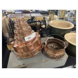 Copper Food Mold w/ Pitcher