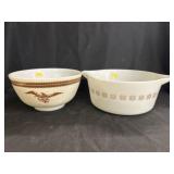 Pyrex Bald Eagle & Town & Country Servings Bowls