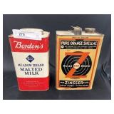 Vintage Malted and Shellac Tins