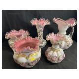 Unsigned Fenton Charleston Flute Glassware