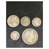(4) US Silver Coins