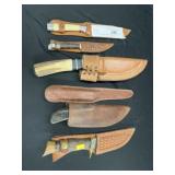 (6)  Assorted Hunting Knives