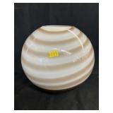 Unsigned Art Glass Bulbous-Form Vase