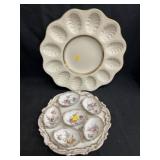 Porcelain and Chinaware Egg Plates