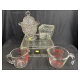 Refrigerator Dishes w/ Measuring Cups
