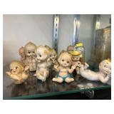 Grouping of Kewpie Porcelain Figurines