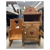Wooden Cabinet w/ Child