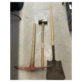 Shovel w/ Pick Axe and Sledge Hammer
