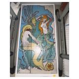 Fran Williams Paint-Decorated Framed Tiles