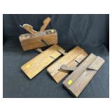 (4) Vintage Wooden Molding Planes