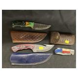 (3) Crafted Knives