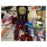 Souvenir Spoons, Wall Clock & Table Light