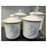 (4) Pfaltzgraff Graduated Canisters