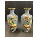 (2) Cloisonne Vases