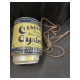 Oyster Can Crafted Lamp