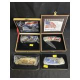 (4) Imported Folding Knives