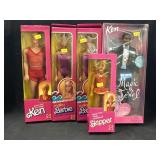 (5) Barbie Dolls