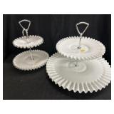 (3) Pcs. of Fenton Silvercrest Art Glass