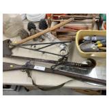 Beam Scale, Water Bottle & Garden Tools