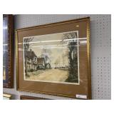 Framed European Print