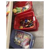 (3) Storage Totes w/ Toys
