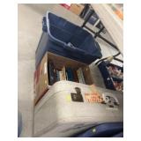 Suitcase w/ Assorted Books & Postcards