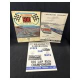 (3) Vintage Racing Souvenir Programs