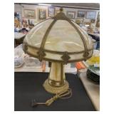 Antique Slag Glass Lamp