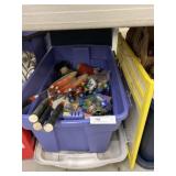 Storage Tote w/ Assorted Toys & Easel