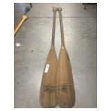 (2) Vintage Wooden Canoe Panels