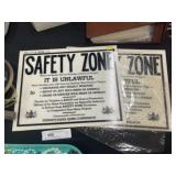 (2) Vinyl Game Commission Signs