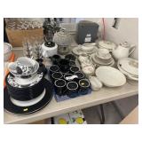 Chinaware w/ Mugs & Stemware