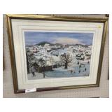 Framed Ice Fishing Print