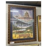 Gilt Framed Print of Pennsylvania