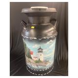 Paint-Decorated Creamer Can