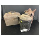 Vintage Lunchbox w/ Fuel Cans