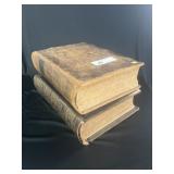 (2) 19th C. German & English Bibles