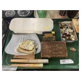 Assort. of Pins, Hand Fans, & Purses