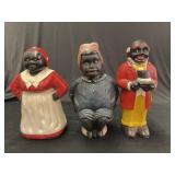 (3) Cast Metal Figural-Form Still Banks