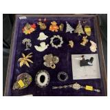 Assort. of Costume Jewelry Pins
