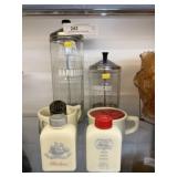 Vintage Barber Castors & Shaving Mugs