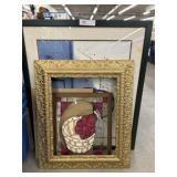 Framed Print w/ Stained Glass & Guilt Frame