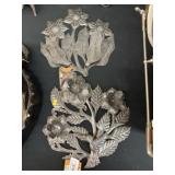 (3) Contemporary Punch Tin Wall Hangings