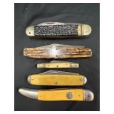 (5) Vintage Pocket Knives