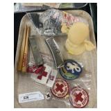 Harmonicas, Vintage Cap Gun & Patches