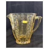 Unsigned Heisey Amber Glass Pitcher