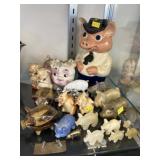 Assort. of Vintage Pig Figurines