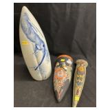 (3) Porcelain Wall Pockets