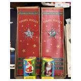 Vintage Tinsel Icicles and Walking Santas